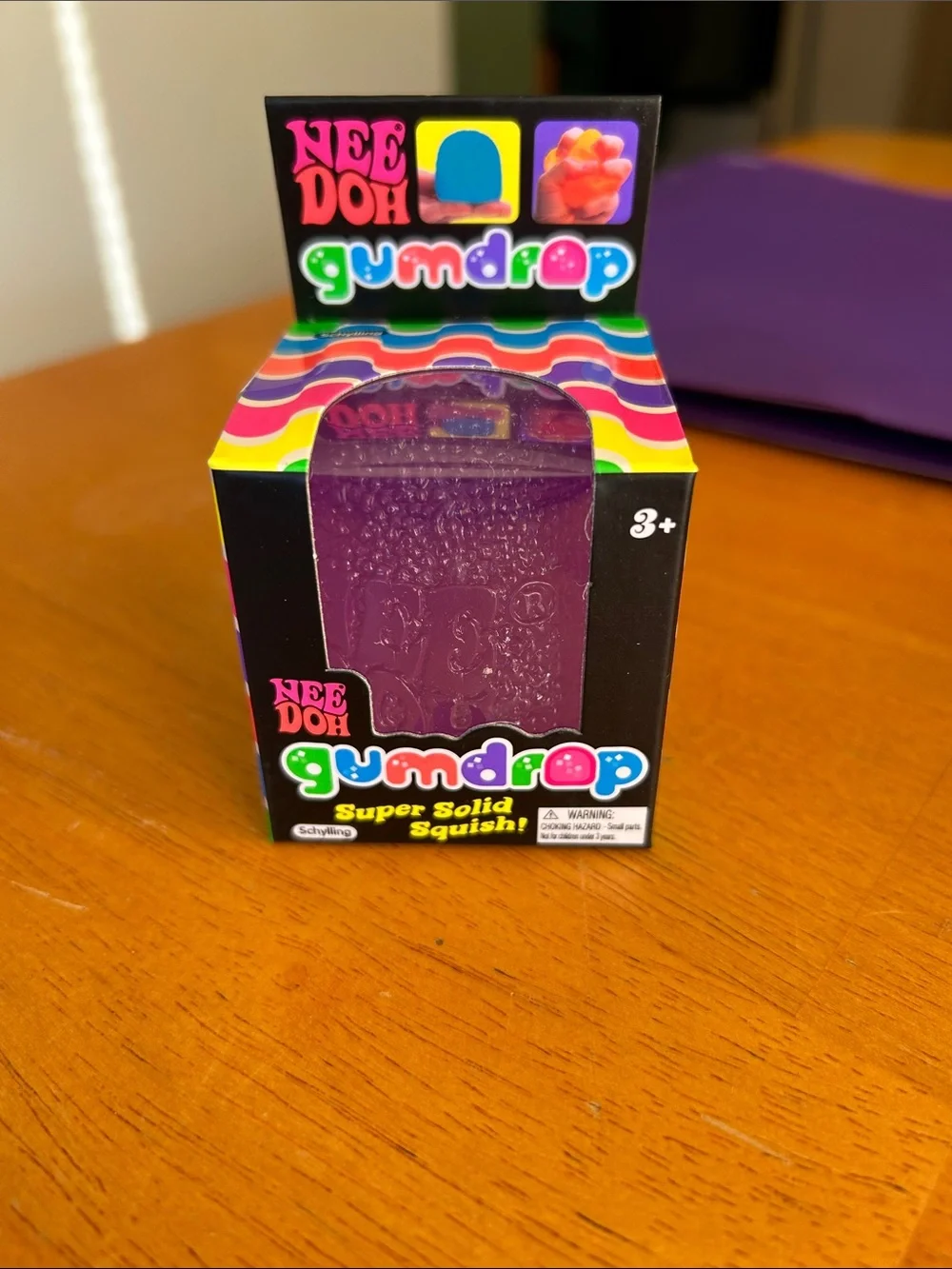 NWT Nee Doh Gumdrop Super Solid Squish - Purple